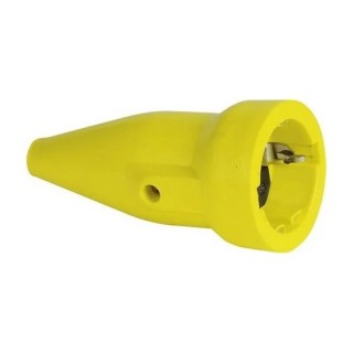 ABL Розетка  ПВХ 16A 2P+E 250V, желтый